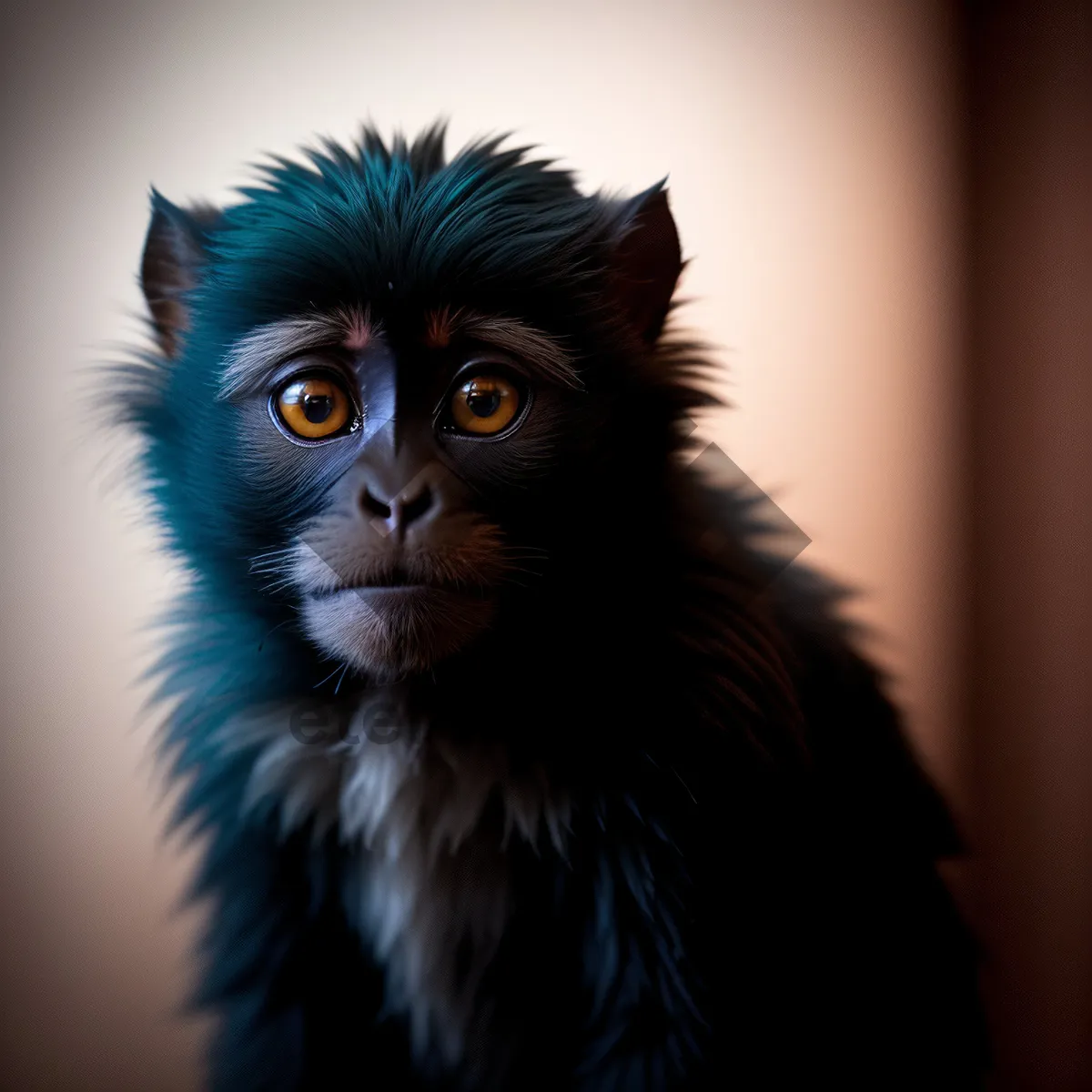 Picture of Adorable Kitty with Furry Black Hair and Captivating Eyes