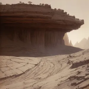 Majestic Canyon Landscape: The Desert's Rocky Valley