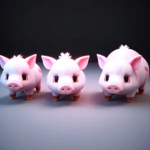 Pink Piggy Bank - Saving Money for Financial Security