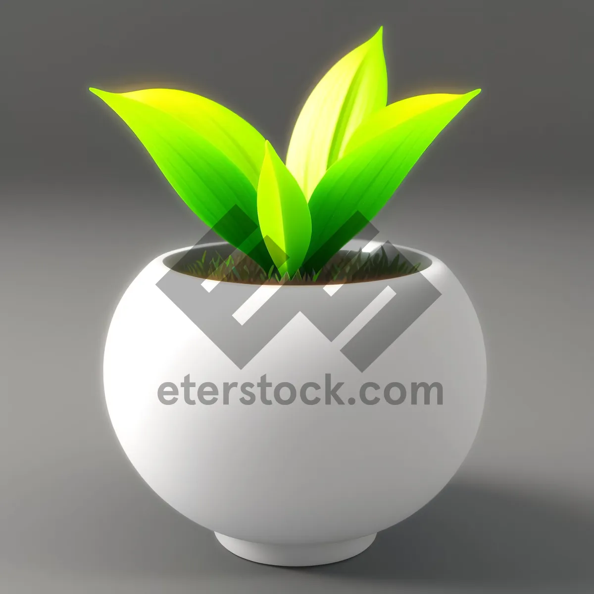 Picture of Leafy Green Seedling Icon - Natural Plant Symbol