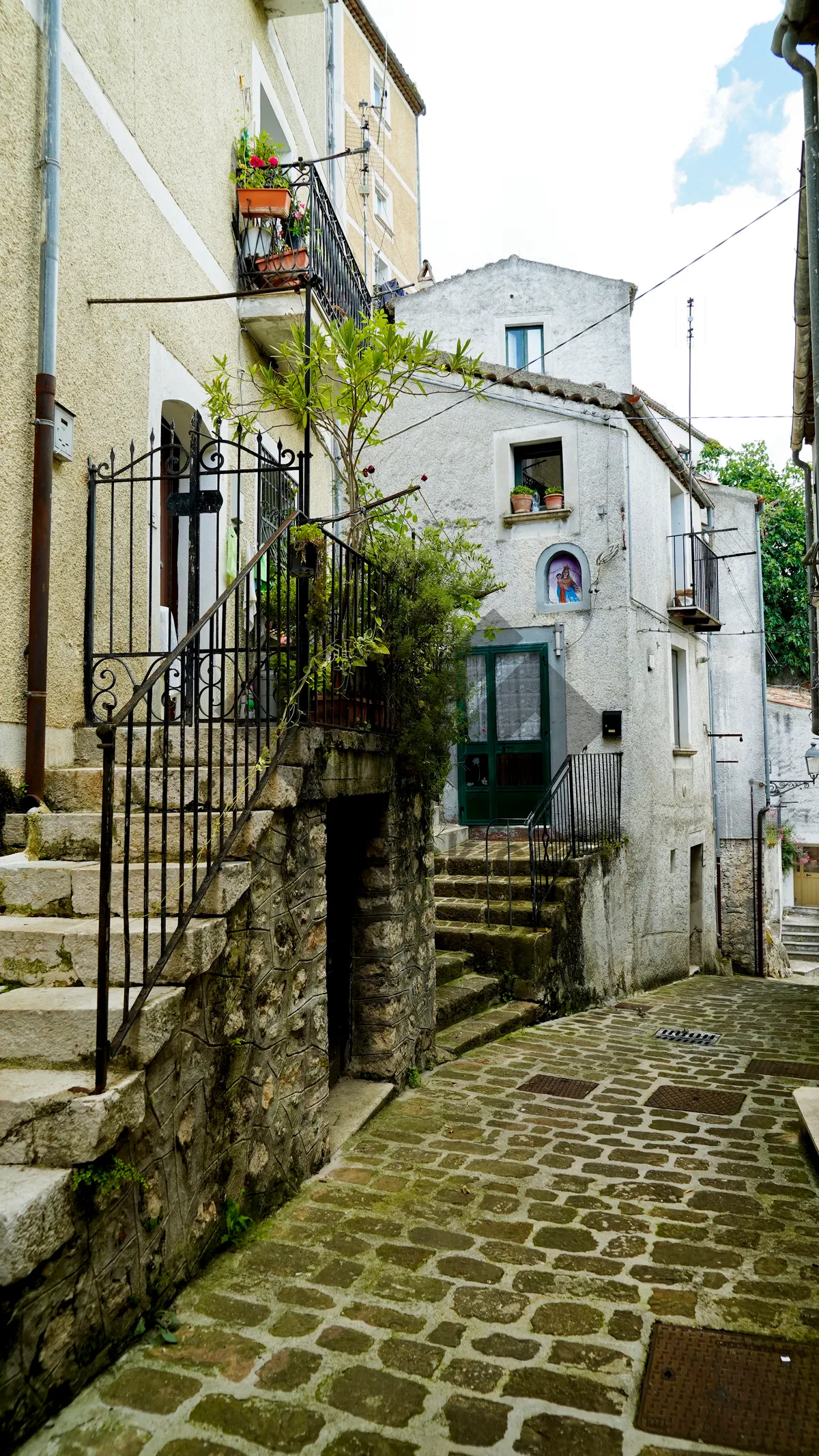 Picture of Ancient City Wall and Stone Houses