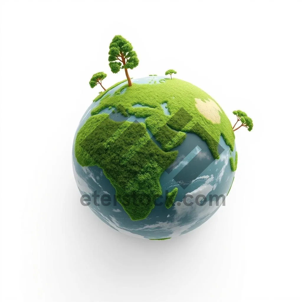 Picture of Global Earth Map Sphere Glass Planet