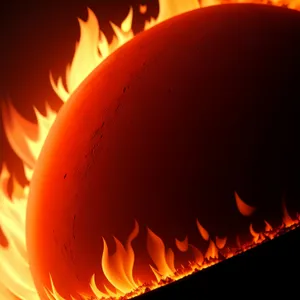 Blazing Inferno: Fiery Flames Illuminate the Darkness