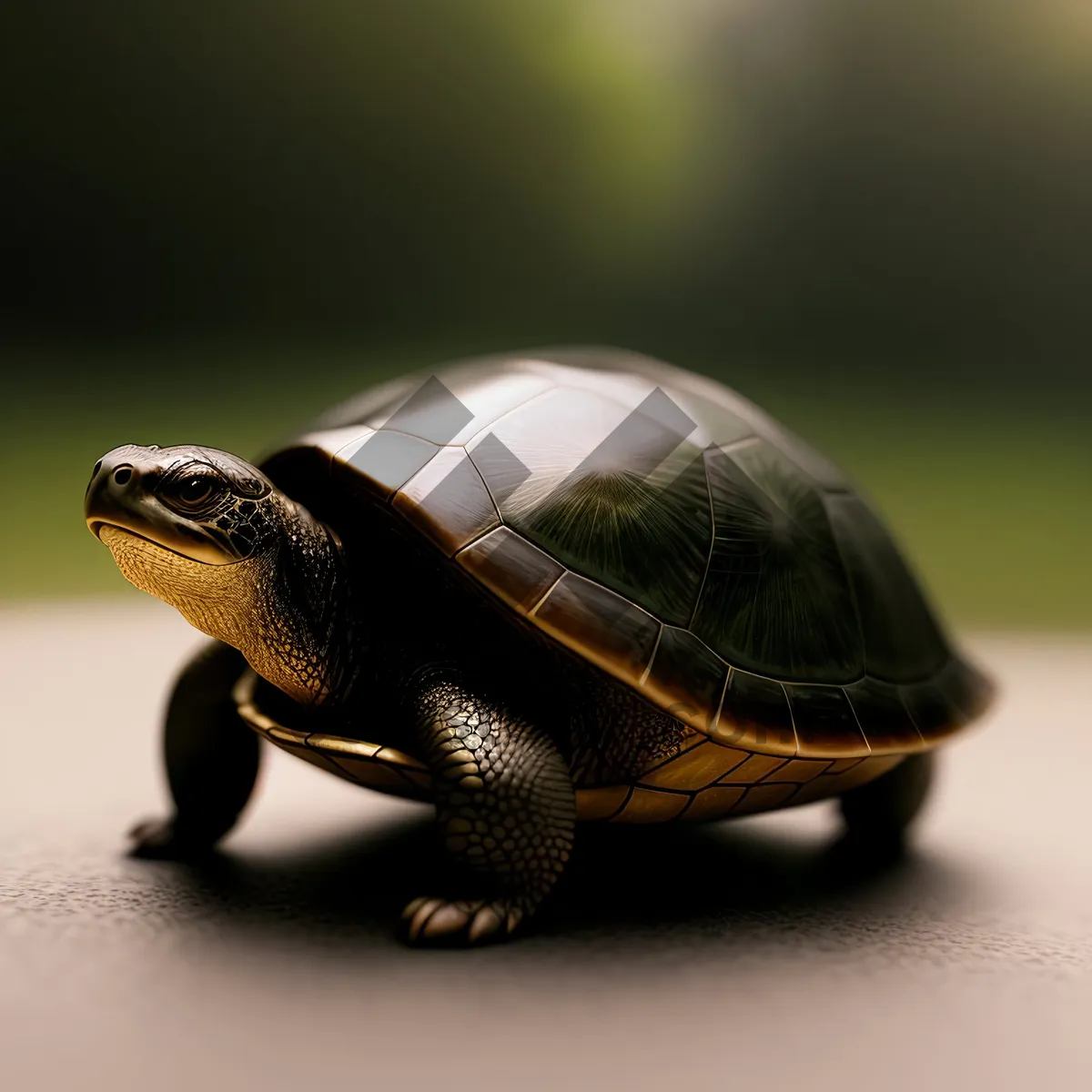 Picture of Mud Turtle: Delicate Reptile in Protective Shell