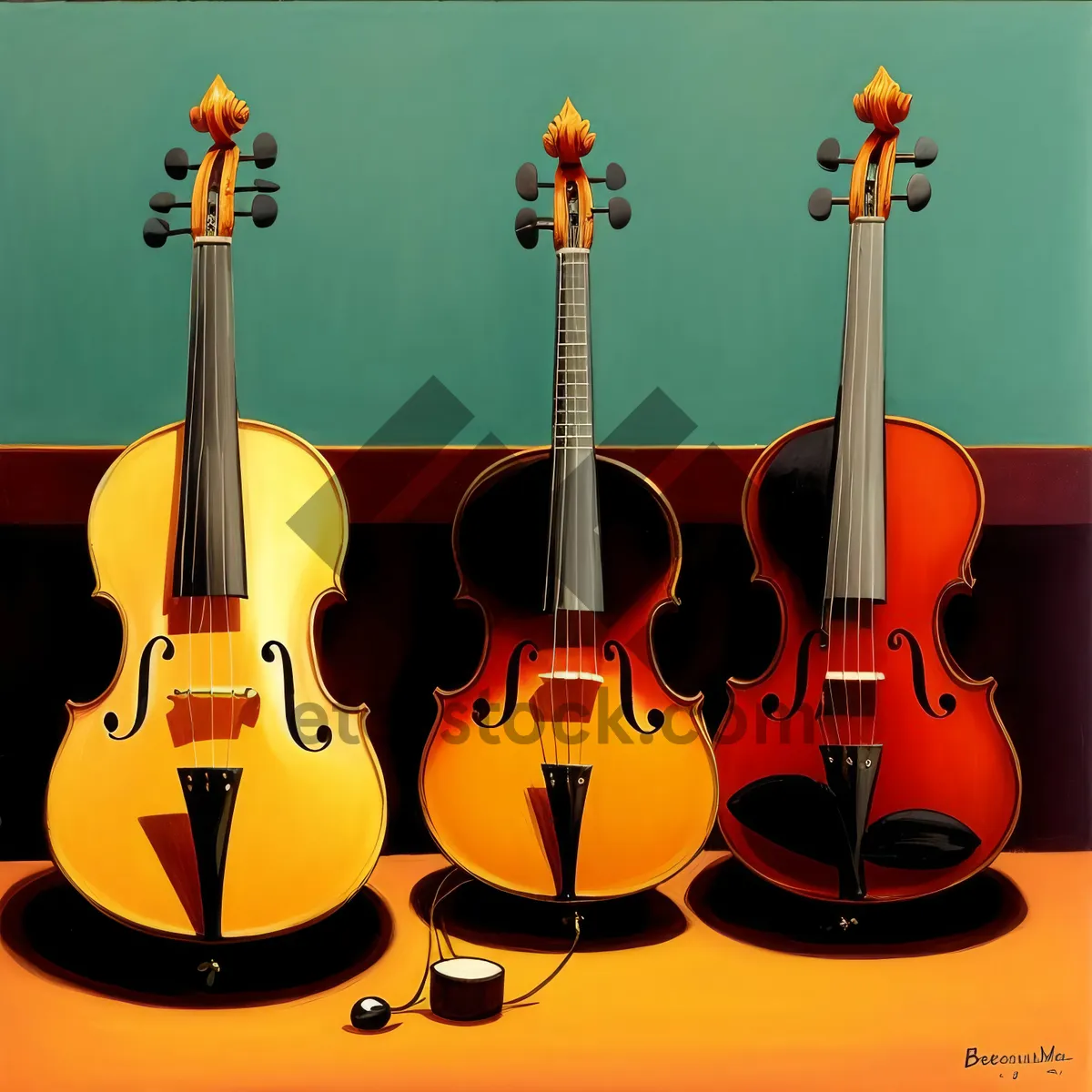 Picture of Melodic Strings: A Harmonious Symphony of Musical Instruments