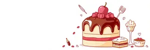 Happy Animal Cartoon Design with Confetti Illustration