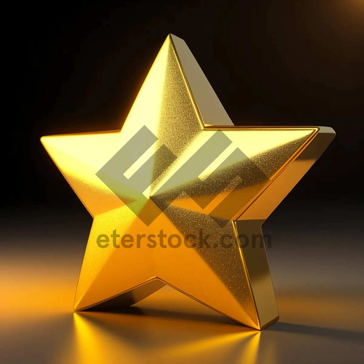 Picture of 3D Pyramid star icon - innovative design