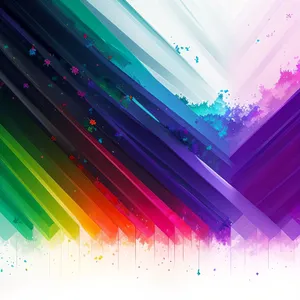 Futuristic Rainbow Abstract Art Wallpaper