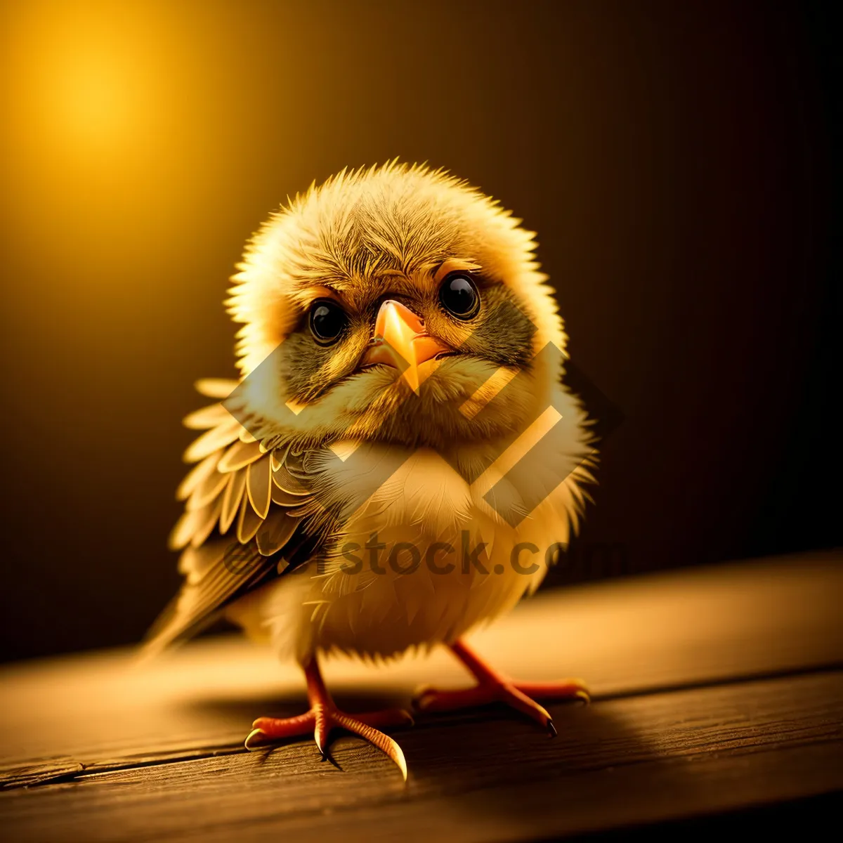 Picture of Adorable Fluffy Baby Bird - Marmoset Chick