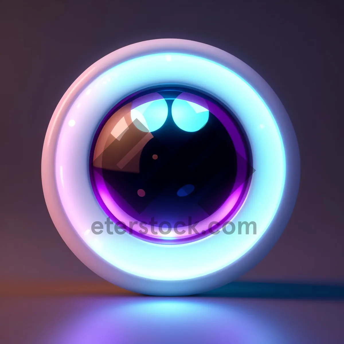 Picture of Shiny Black Circle Button Set - Modern Web Icons