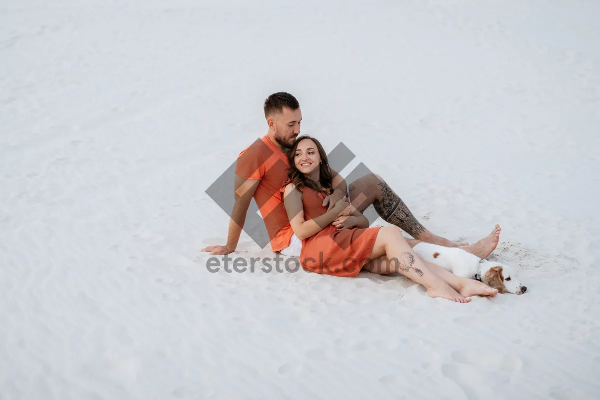 Picture of Beautiful person in swimsuit enjoying beach vacation