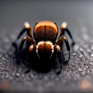 Wildlife Arachnid Closeup: Majestic Wolf Spider