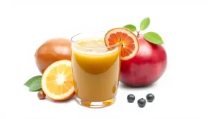 Fresh and Healthy Citrus Juice in Glass Mug