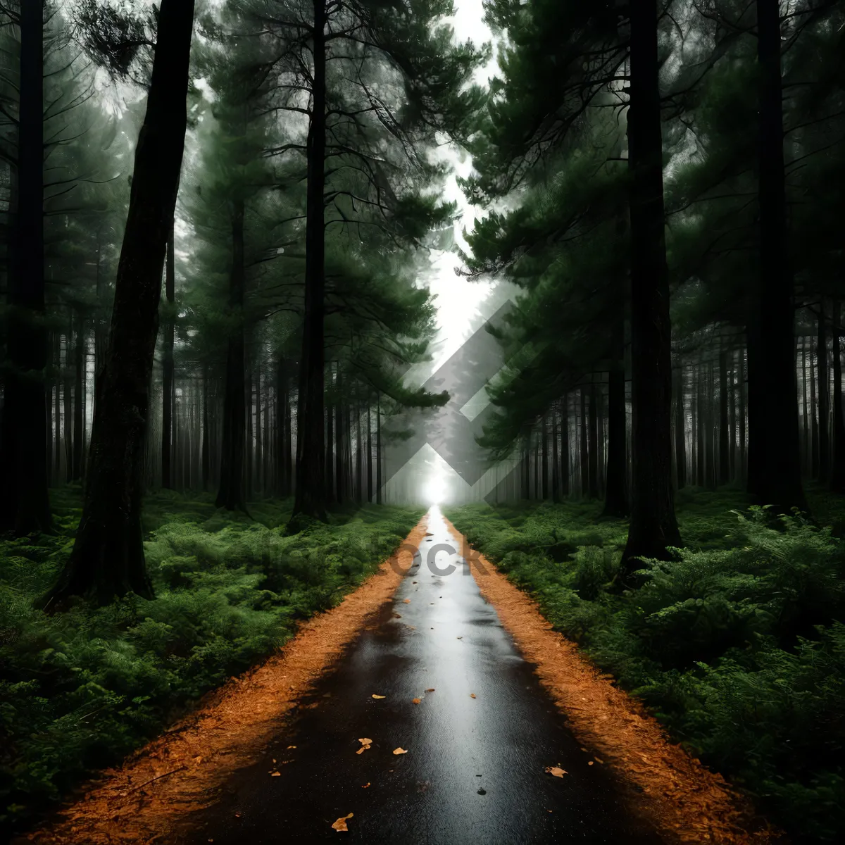 Picture of Serene Path Through Autumn Forest