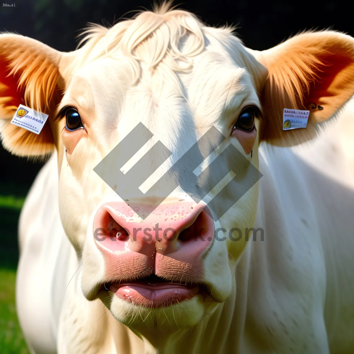 Picture of Bovine Grazing on Rural Ranch