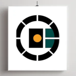 Shiny black business button icons - bank design.