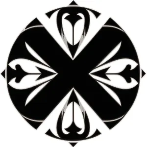 Healing Graphic Design Black Symbol Button