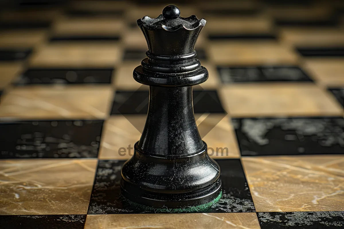 Picture of Black vs White: Chessboard Battle of Strategy and Power