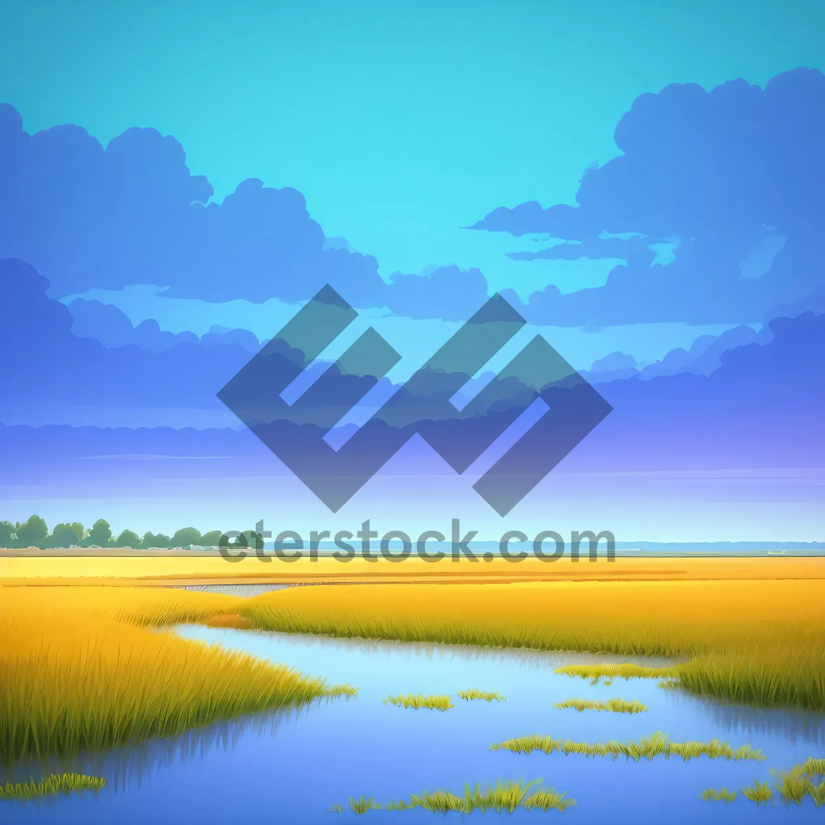Picture of Serene Sunset Over Ocean's Horizon