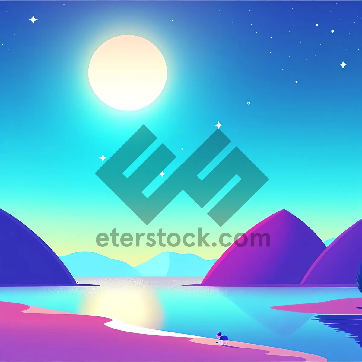 Picture of Winter Magic: Snowy Starlight Holiday Card