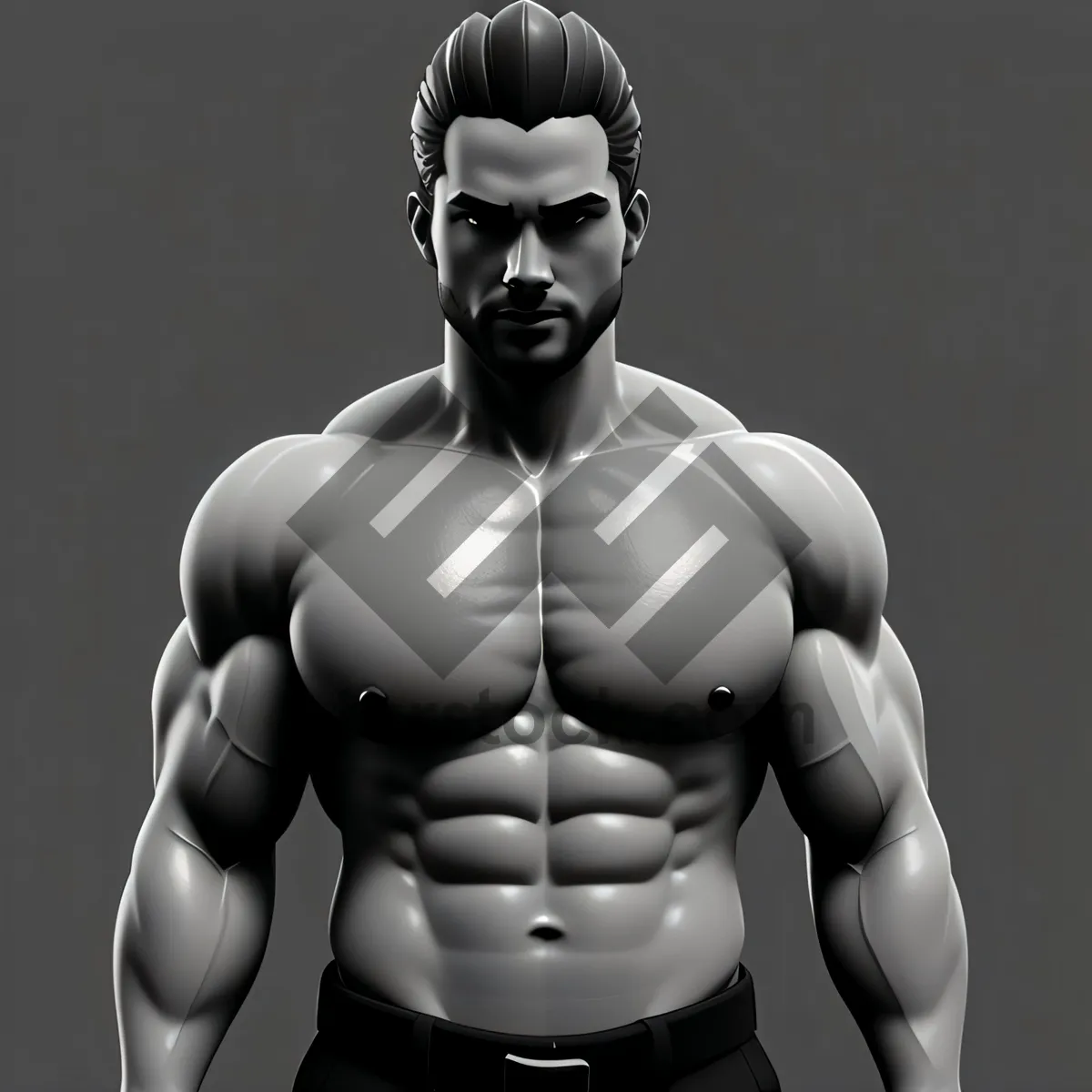 Picture of Muscular Male Torso - Anatomy of a Sexy Bodybuilder
