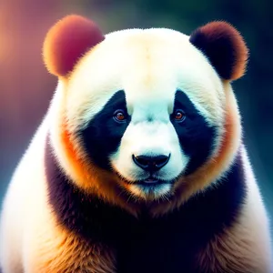 Cute Giant Panda Bear in Zoo