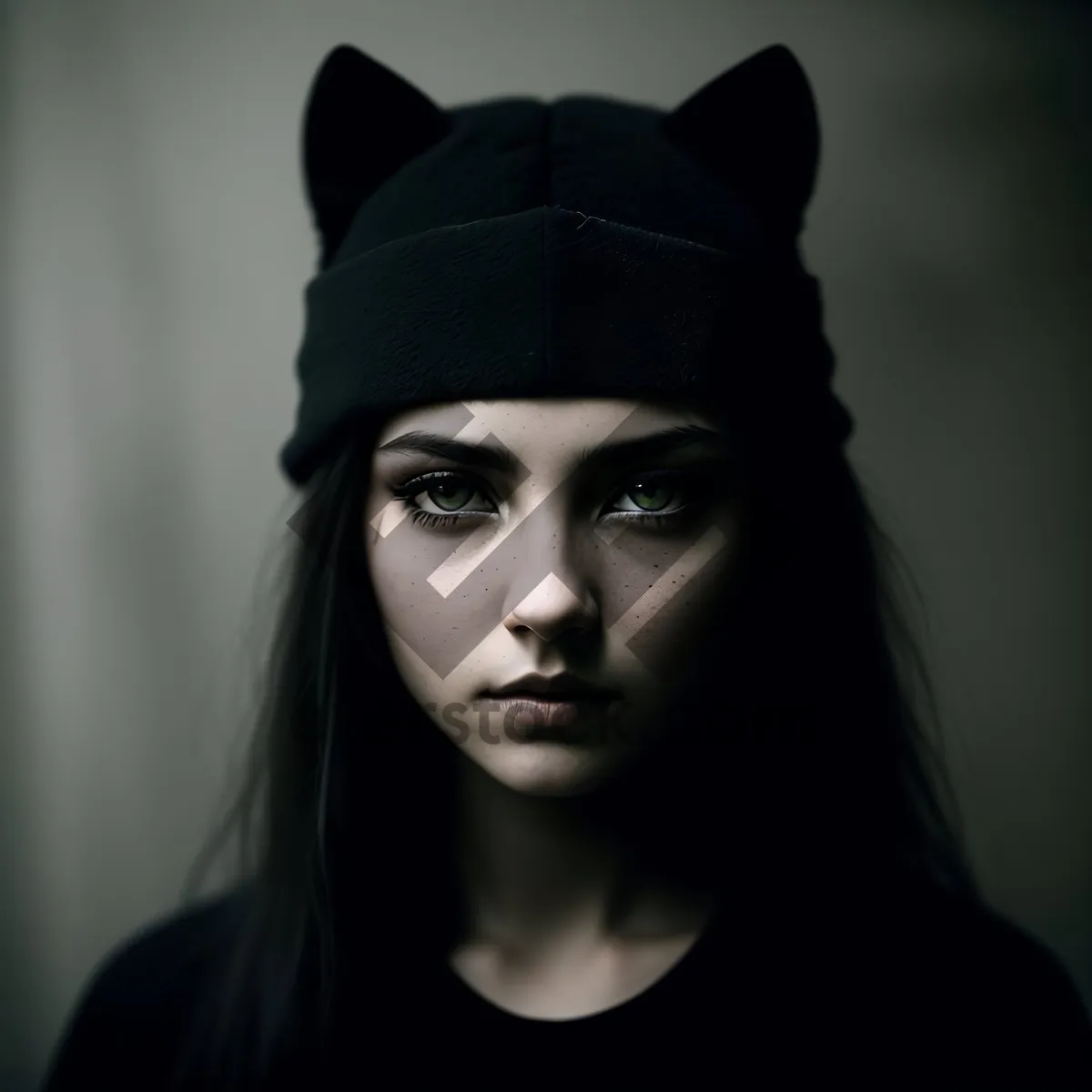 Picture of Sexy Sorcerer Lady in Black Robe