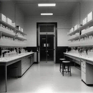 Modern Interior Library with Furniture and Wood Accents