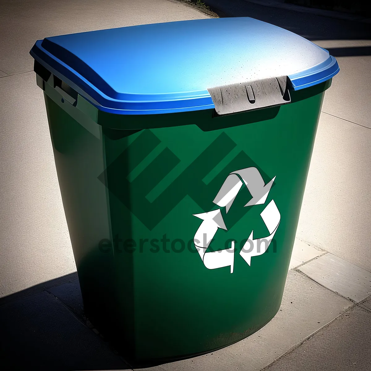 Picture of Plastic ashcan bin for garbage recycling