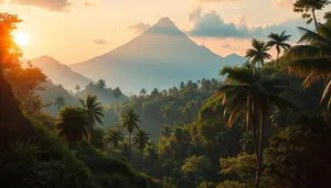 Tropical Sunset by the Beach: Relaxation and Paradise