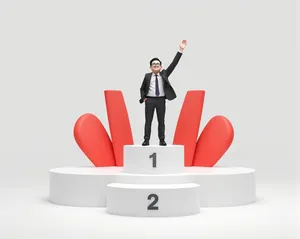 3D Business Icon Person Symbol Render Character