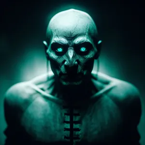 Spooky Skull Mask on Film
