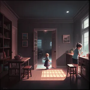 Modern Wood Dining Room Table and Chairs