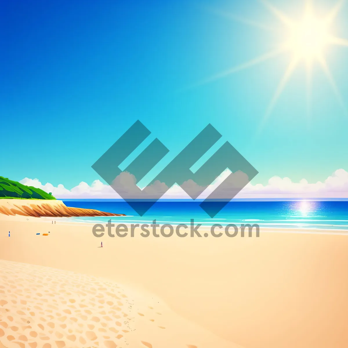 Picture of Serene Seascape Splendor: A Summer Retreat at the Beach