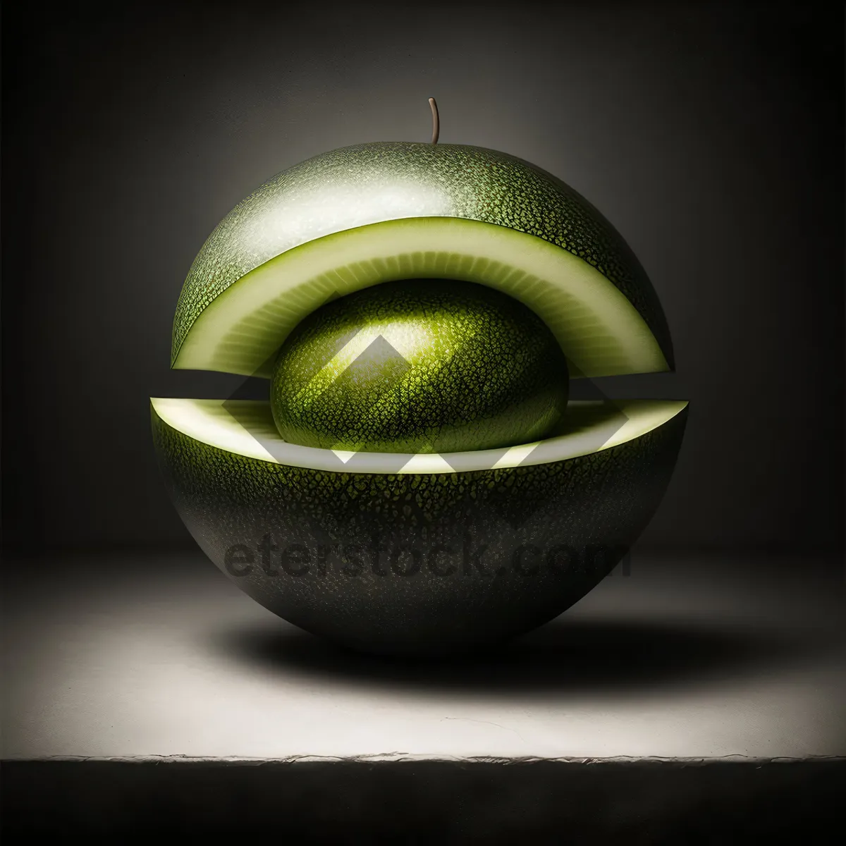 Picture of Circle Kiwi Fruit Strainer on Design Backdrop