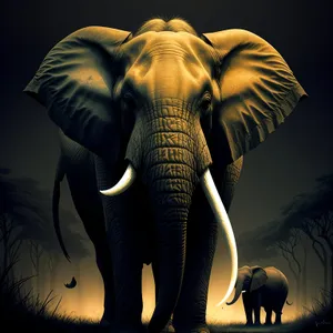 Majestic Elephant in South African Safari