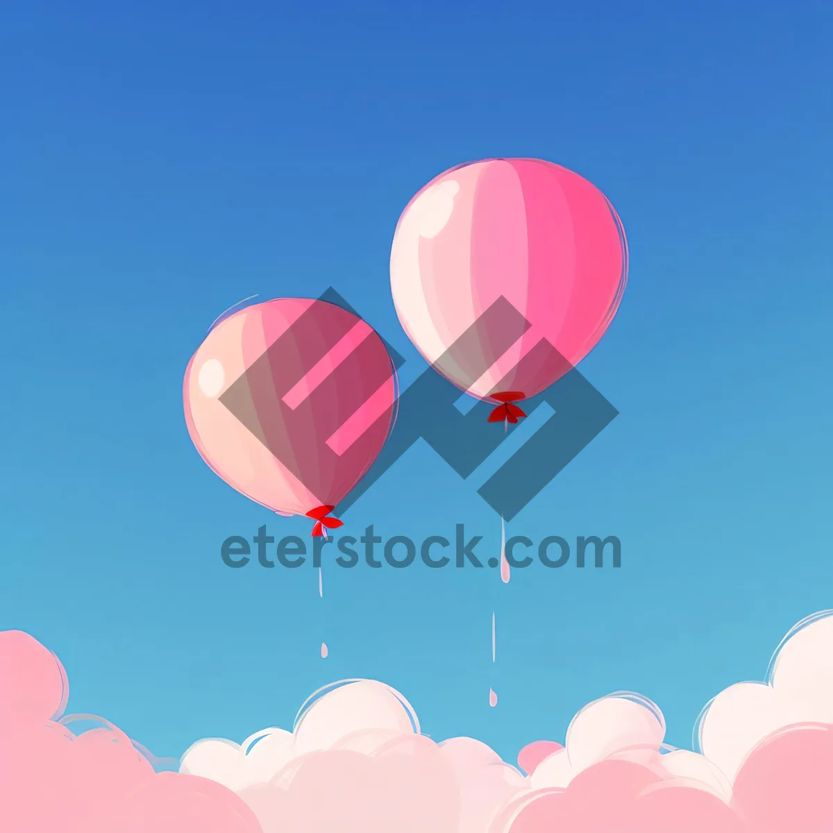 Picture of Colorful Balloon Celebration in Pink