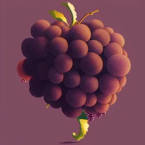 Ripe Grape Bunch Closeup - Delicious and Vibrant