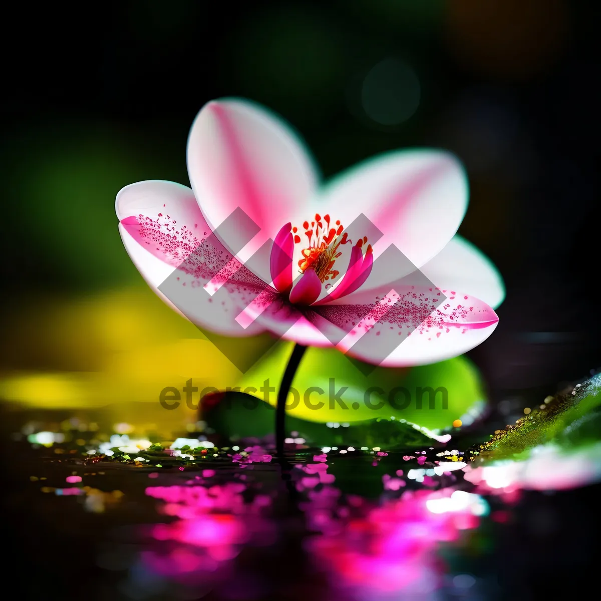 Picture of Vibrant Pink Floral Bloom with Petals