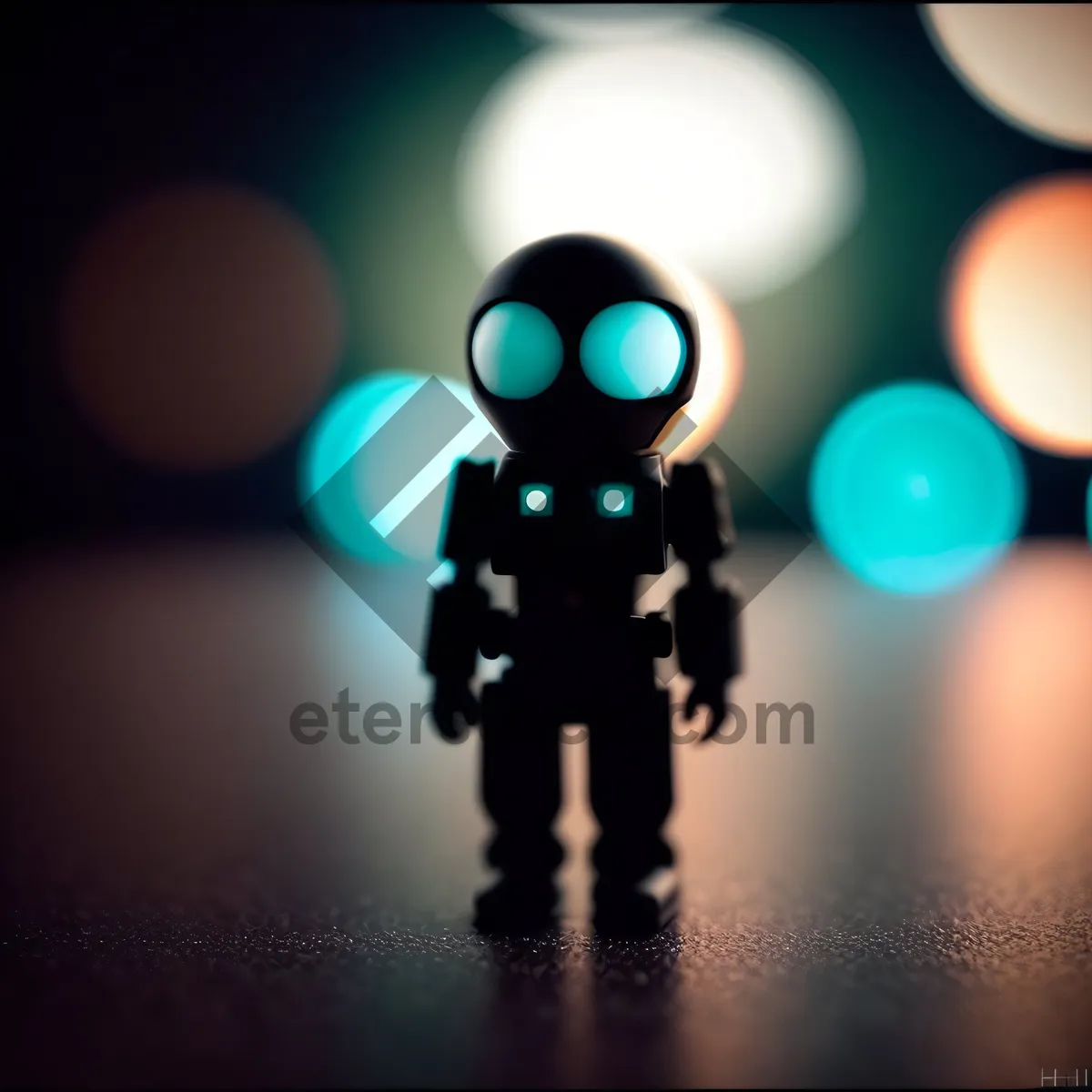 Picture of 3D Man Automaton Icon: Innovative Human Symbol Design