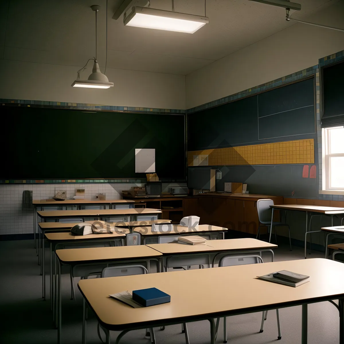 Picture of Modern office interior with stylish furniture and abundant natural light