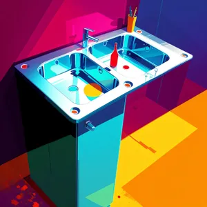 3D Sink Plumbing Fixture Box
