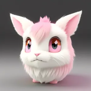 Cute Cartoon Bunny with Floppy Ears