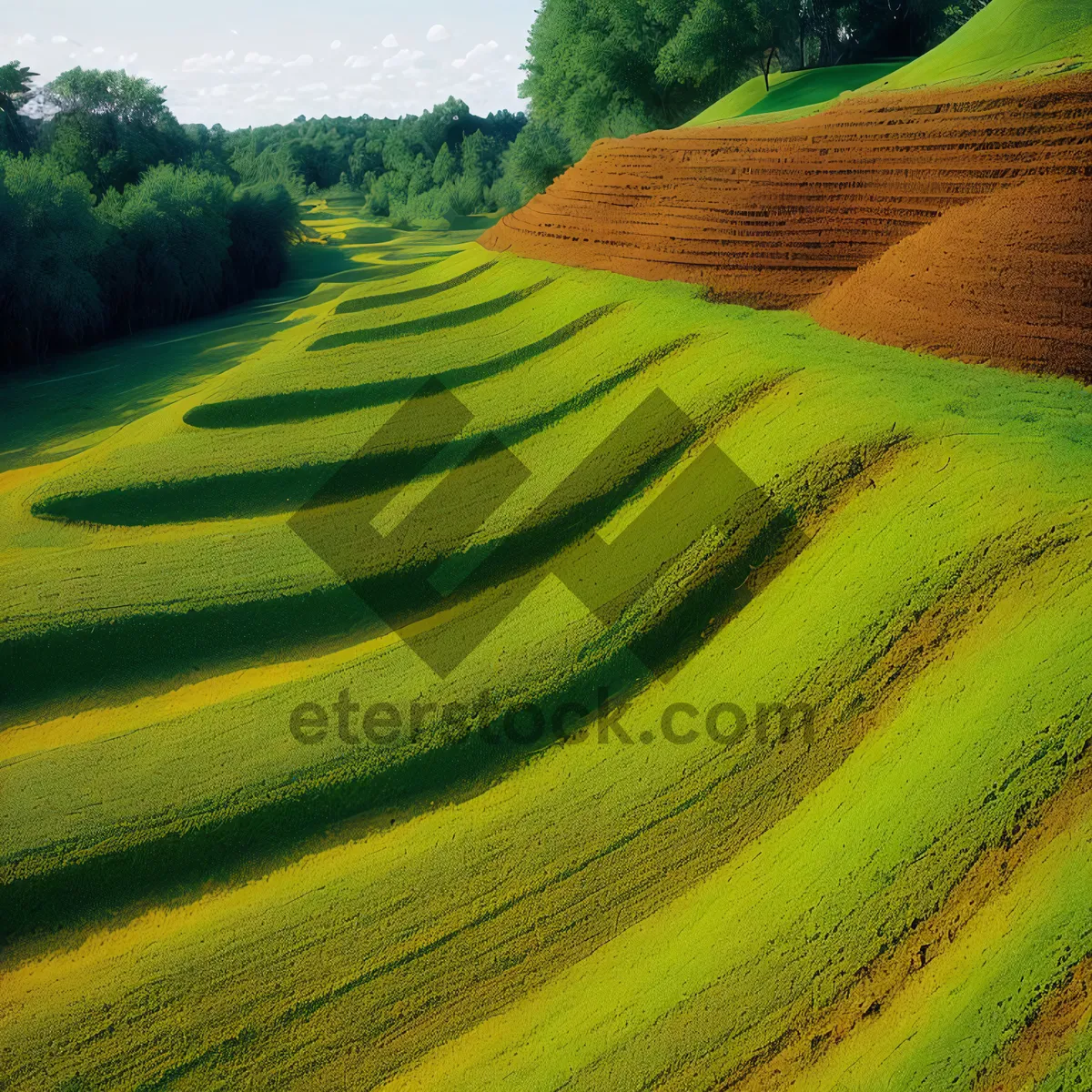 Picture of Idyllic Vineyard in the Countryside