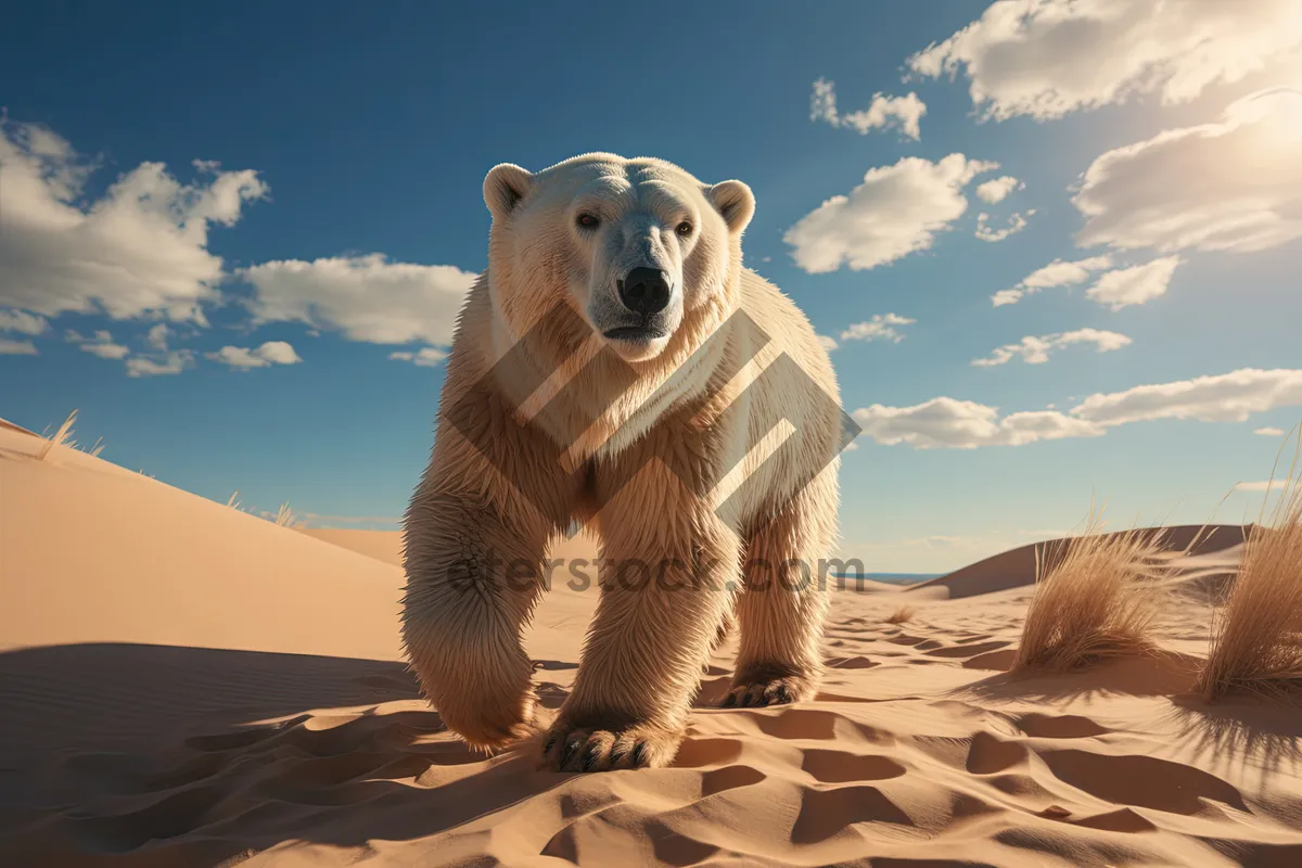 Picture of Cute Arctic Polar Bear in the Wild