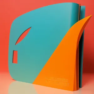 Blank 3D Notebook Box Icon Packaging
