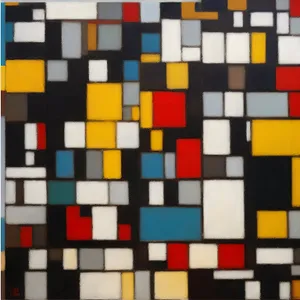 Colorful Mosaic Checkerboard Tile Design