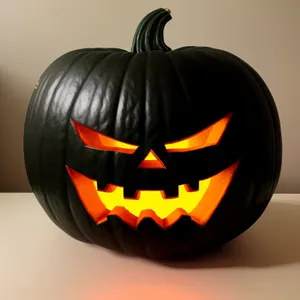 Spooky Fall Jack-o'-Lantern Illumination: Autumn's Evil Glow