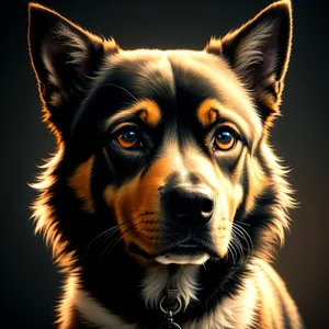 Adorable Border Collie Shepherd Dog Portrait