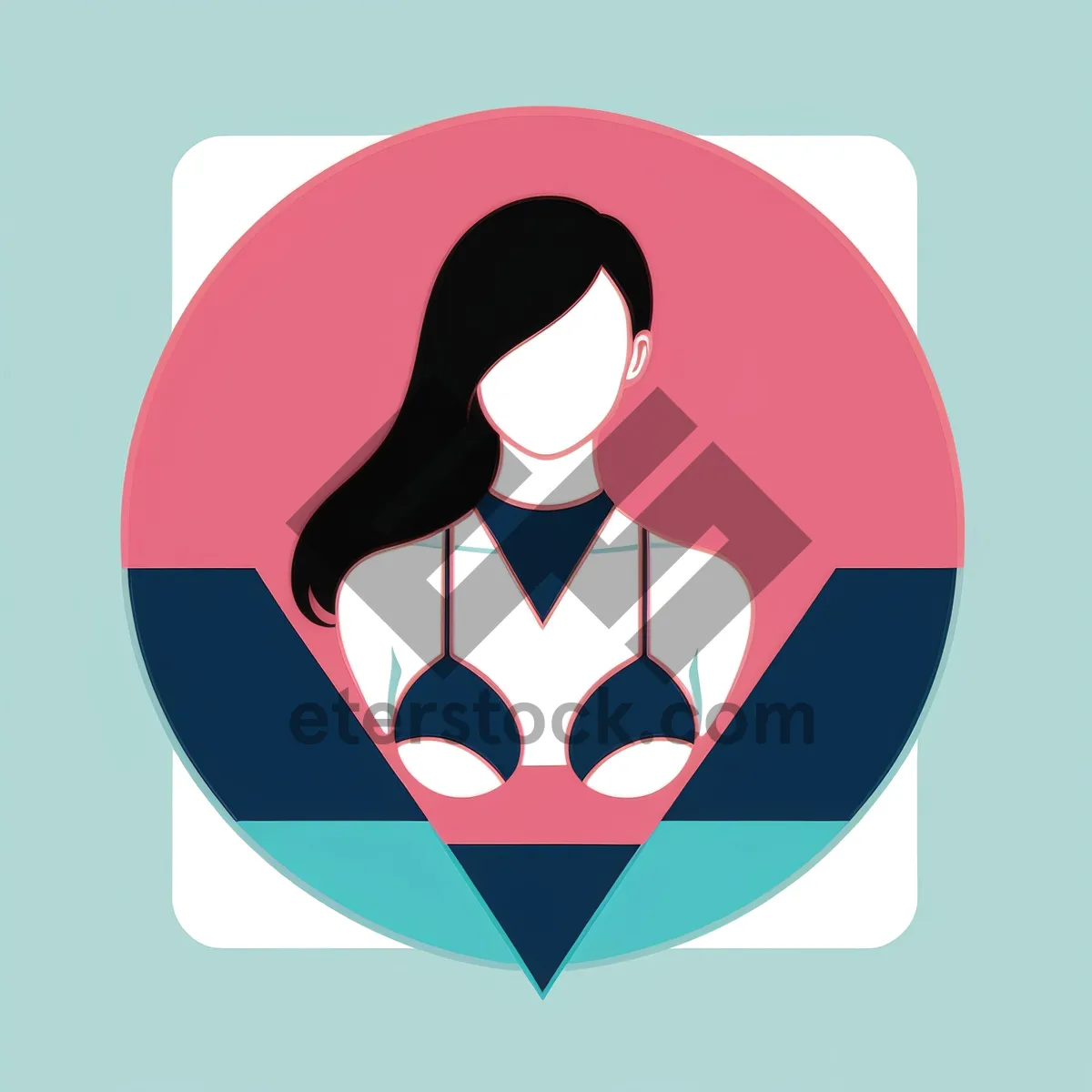 Picture of Symbolic Button Design with Iconic Flag Sign